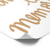 In Loving Memory Chic Calligrafie Schrift Poster (Hoek)