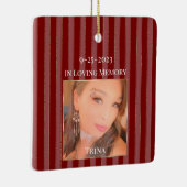 In Loving Memory Christmas Keramisch Ornament (Rechts)