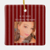 In Loving Memory Christmas Keramisch Ornament (Voorkant)