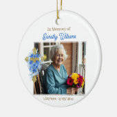 In Loving Memory | Christmas Photo Memorial Keramisch Ornament (Links)