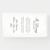 "In Loving Memory" Classic Wedding Memorial Spandoek (Horizontaal)