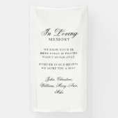 "In Loving Memory" Classic Wedding Memorial Spandoek (Verticaal)