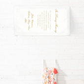 "In Loving Memory" Classic Wedding Memorial White Spandoek (Insitu)