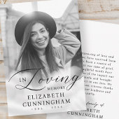 In Loving Memory Clouds Memorial Moderne foto Bedankkaart