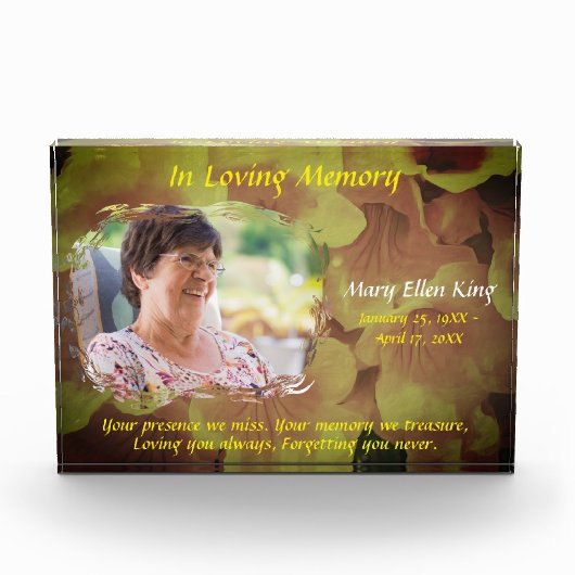 In Loving Memory Copa de Oro Fotoblokken (Voorkant)