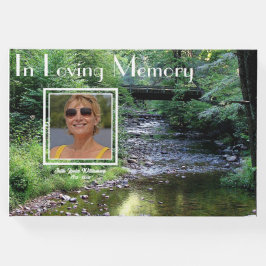 'In Loving Memory' Creek Forest Photo Guest Book Gastenboek