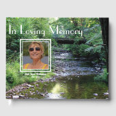 'In Loving Memory' Creek Forest Photo Guest Book Gastenboek (Voorkant)