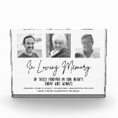 In Loving Memory Custom 3 foto huwelijksmonument (Voorkant)