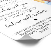 In Loving Memory Custom 4 Photo Wedding Memorial Poster (Hoek)