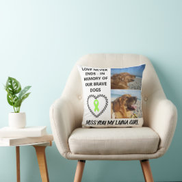 In Loving Memory - Custom Dog Tribute Kussen