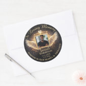 In Loving Memory Custom Memorial Ronde Sticker (Envelop)