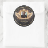 In Loving Memory Custom Memorial Ronde Sticker (Tas)
