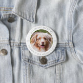 In Loving Memory Custom Pet Photo & Name Badge Ronde Button 7,6 Cm (In situ)