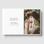 In Loving Memory Custom Photo Gastenboek (Voorkant)