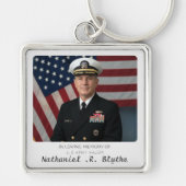 In Loving Memory Custom Photo Memorial Keepsake Sleutelhanger (Voorkant)