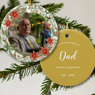 In Loving Memory Dad Afbeelding Memorial Keramisch Ornament