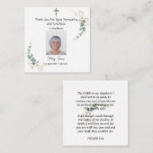 In Loving Memory Dank je kaart Notitiekaartje (Voorkant / Achterkant)