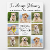 In Loving Memory Dog 11 Photo Collage Pet Memorial Fotoplaat (Voorkant)