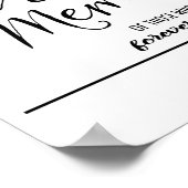 "In loving Memory" drukt u zwart-wit modern af Poster (Hoek)
