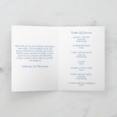 In Loving Memory Elegant Funeral Program Programma (Binnen)