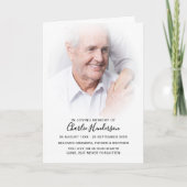 In Loving Memory Elegant Modern Begrafenisprogramm Programma (Voorkant)