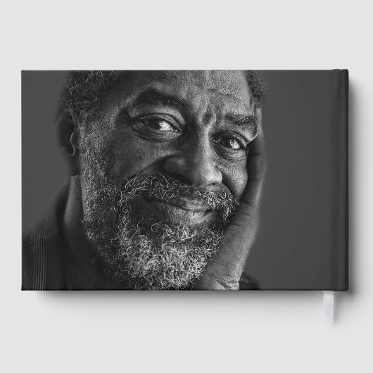 In Loving Memory Elegant Script 2-Photo Gastenboek (Achterkant)