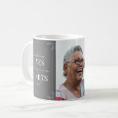 In Loving Memory Elegant Tribute Funeral Grey Coff Koffiemok (Voorkant links)