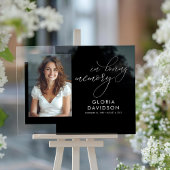 In Loving Memory Elegante moderne begrafenisfoto Acryl Bord