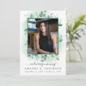 In Loving Memory Eucalyptus groen diensten Programmakaart (Staand voorkant)