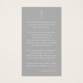 In Loving Memory Faded Photo Funeral Prayer Kaart (Achterkant)