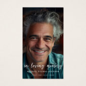 In Loving Memory Faded Photo Funeral Prayer Kaart (Voorkant)