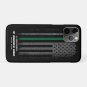 In Loving Memory FireFighter Dunne Rode Lijn Vlag  Case-Mate iPhone Case (Achterkant (horizontaal))