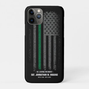 In Loving Memory FireFighter Dunne Rode Lijn Vlag  Case-Mate iPhone Case