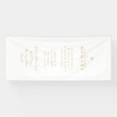 In Loving Memory! Floral Line Art Bouquet Wedding  Spandoek (Horizontaal)