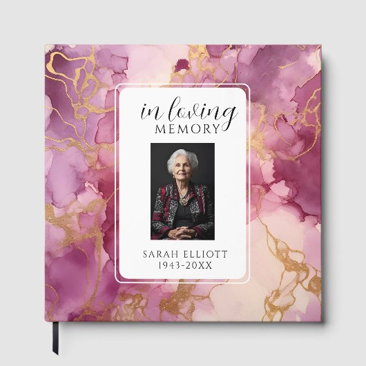 In Loving Memory Foam Board with Photo | Personali Gastenboek (Voorkant)