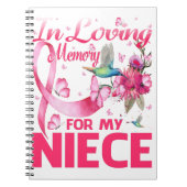 In Loving Memory For My Niece Notitieboek (Voorkant)