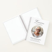In Loving Memory Foto Begrafenis Gastenboek Notitieboek (Binnen)
