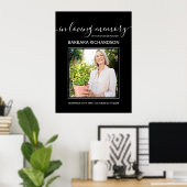 In Loving Memory Foto Begrafenis Welkom Poster (Thuiskantoor)