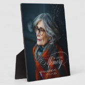 "In Loving Memory" Foto begrafenismonument Fotoplaat (Zijkant)