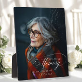 "In Loving Memory" Foto begrafenismonument Fotoplaat