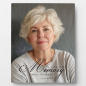 "In Loving Memory" Foto begrafenismonument Fotoplaat (Voorkant)