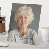 "In Loving Memory" Foto begrafenismonument Reclamebord Met Voetstuk (Insitu)