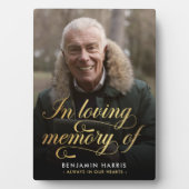 In Loving Memory Foto-calligrafie Fotoplaat (voorkant)