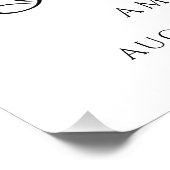 In Loving Memory Foto Eenvoudige Begrafenisservice Foto Afdruk (Hoek)