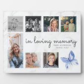 In Loving Memory Foto Familiegedenkteken Fotoplaat (Voorkant)
