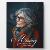 "In Loving Memory" Foto Funeral Herdenkingsbord Fotoplaat (Voorkant)