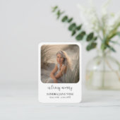 In Loving Memory Foto Memorial Wallet Kaart (Staand voorkant)