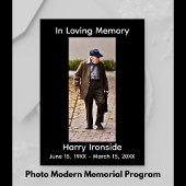 In Loving Memory Foto Modern Memorial Programma
