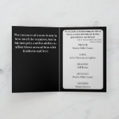 In Loving Memory Foto Modern Memorial Programma (Binnen)