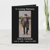 In Loving Memory Foto Modern Memorial Programma (Voorkant)